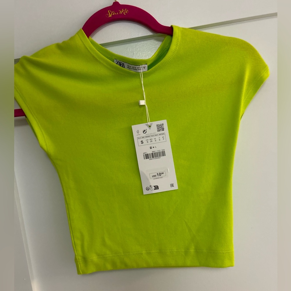 Zara cropped T-shirt